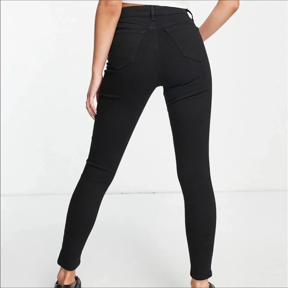 TopShop Black Jamie High Waisted Jeans Women’s Size 24X32 NWT - Picture 3 of 7